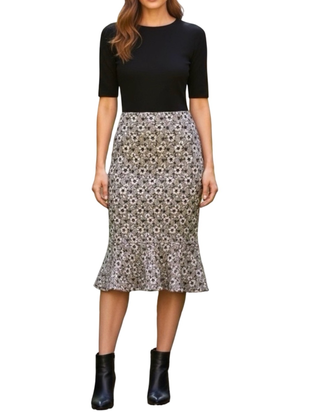 Storia Women’s Purple and Black Skirt. Large - Picture 4 of 6
